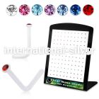 brac4sl acrylic nose screws and nose studs nose piercing
