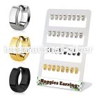 brer35 stainless steel huggie earring hoops 16pairs