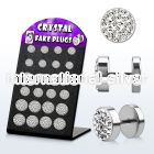 bripf5 cheaters  illusion plugs and tapers surgical steel 316l belly button