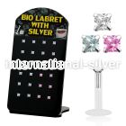 brlbi13 labrets lip rings bioflex ptfe labrets chin