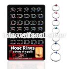 brnhp7 nose hoop silver 925 nose