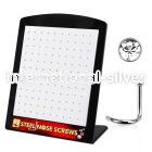 brnsc18c l shape nose studs surgical steel 316l nose