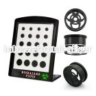 brpg144 tunnels gauges anodized surgical steel 316l ear lobe