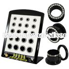 brpg148b tunnels gauges anodized surgical steel 316l ear lobe