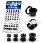 brpg14 tunnels gauges anodized surgical steel 316l ear lobe