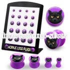 brpg165 plugs gauges acrylic body jewelry ear lobe