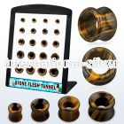 brpg190 tunnels gauges organic body jewelry ear lobe