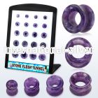 brpg194 tunnels gauges organic body jewelry ear lobe