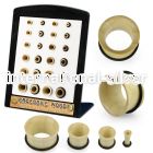 brpg214 crocodile wood single flare tunnels 24pcs