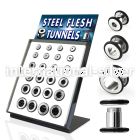 brpg89 tunnels gauges surgical steel 316l ear lobe