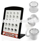 brpg93 tunnels gauges acrylic body jewelry ear lobe