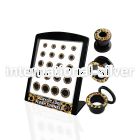 brpg97 tunnels gauges acrylic body jewelry ear lobe