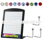 brs113 l shape nose studs surgical steel 316l nose