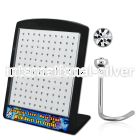 brs114 l shape nose studs surgical steel 316l nose