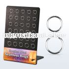 brsel9 seamless segment rings surgical steel 316l nose