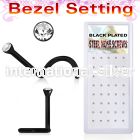 bxs104 l shape nose studs anodized surgical steel 316l nose