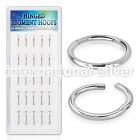 bxsegh1 surgical steel hinged segment hoops 25pcs