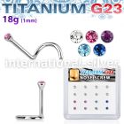 bxuns2 l shape nose studs titanium g23 implant grade nose