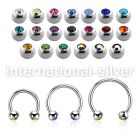 cb18jb3 surgical steel circular barbells ear othersear lobe ear otherseyebrow helix tragus piercing