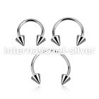 cb20cn horseshoes surgical steel 316l eyebrow