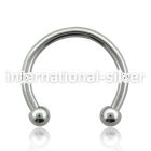 cbeb25 horseshoes surgical steel 316l belly button