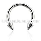 cbecn25 horseshoes surgical steel 316l belly button