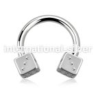 cbesdi4 horseshoes surgical steel 316l belly button