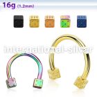 cbetdi25 horseshoes anodized surgical steel 316l eyebrow