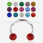 cbfr4 horseshoes surgical steel 316l belly button