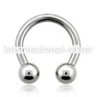 cbr12s horseshoes surgical steel 316l belly button