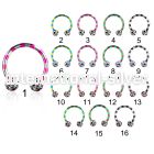 cbtlfr5a horseshoes anodized surgical steel 316l belly button