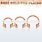 cbttcn horseshoes anodized surgical steel 316l ear lobe