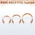 cbttcns horseshoes anodized surgical steel 316l ear lobe