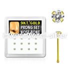 d9gnb19 nose bone gold nose