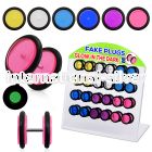 dacb41 cheaters  illusion plugs and tapers acrylic body jewelry belly button