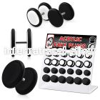 dacb51 cheaters  illusion plugs and tapers acrylic body jewelry belly button