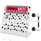 dacb53 straight barbells acrylic body jewelry tongue