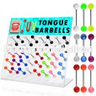 dacb55 straight barbells surgical steel 316l with acrylic parts tongue