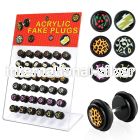 dacb59 cheaters  illusion plugs and tapers acrylic body jewelry belly button