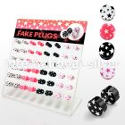 dacb77 cheaters  illusion plugs and tapers acrylic body jewelry belly button