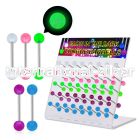 dacb84 straight barbells surgical steel 316l with acrylic parts tongue