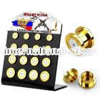 dapg100r plugs gauges anodized surgical steel 316l ear lobe