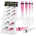 dapg175 tapers acrylic body jewelry ear lobe