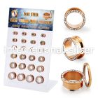 dapg188 tunnels gauges anodized surgical steel 316l ear lobe