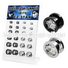 dapg1 tunnels gauges anodized surgical steel 316l ear lobe