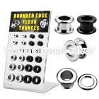 dapg51 tunnels gauges anodized surgical steel 316l ear lobe