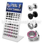dapg67 tunnels gauges surgical steel 316l ear lobe