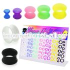dapg75 board of assorted color ultra thin silicone flesh tunnel