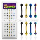 dbnem9 micro curved barbells anodized surgical steel 316l eyebrow