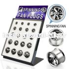 dffan tunnels gauges surgical steel 316l ear lobe